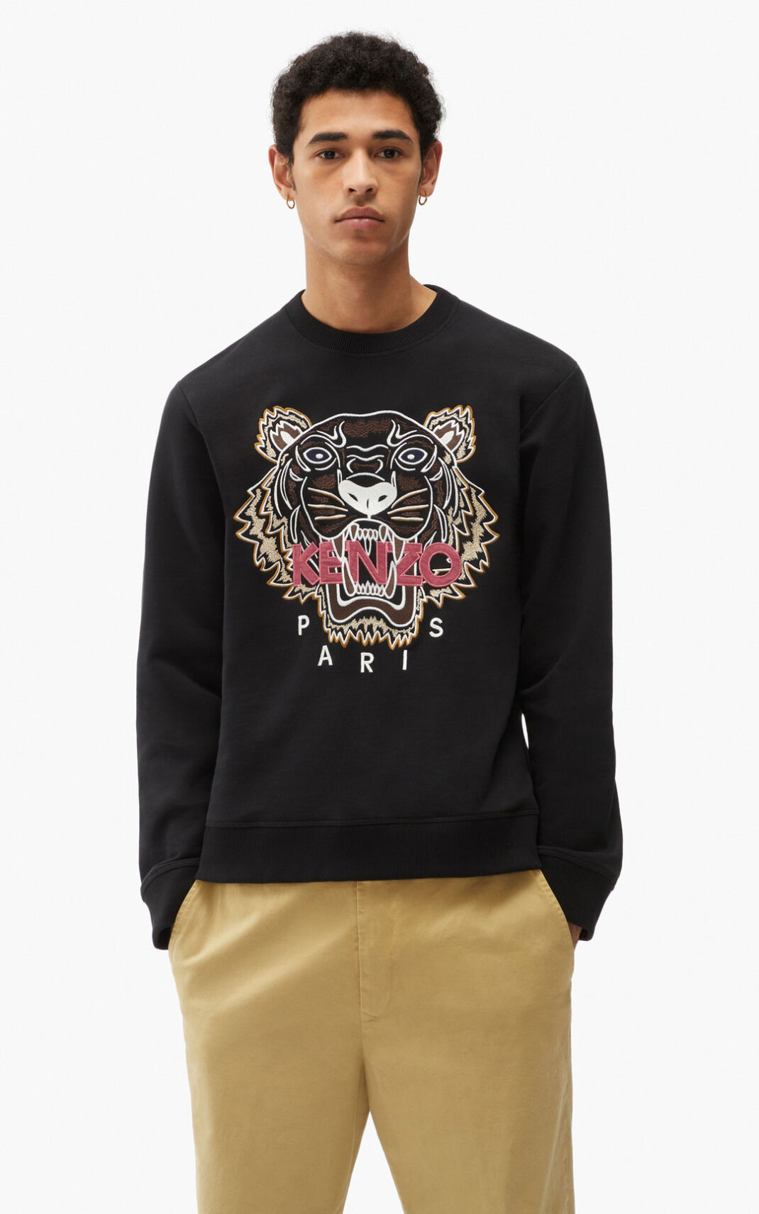 Kenzo Tiger φούτερ ανδρικα μαυρα | GR247574